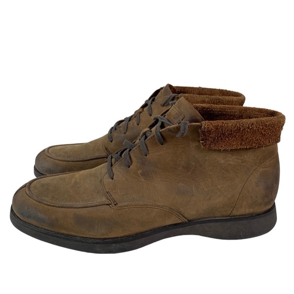 Fossil Men’s Brown Leather Lace Up Casual Chukka Ankle Boots Shoes Size 12 main image 8